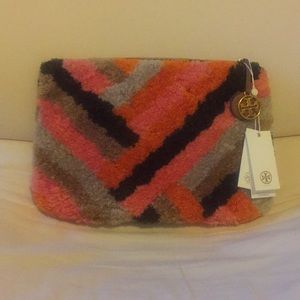 Tory Burch Sadie Rug Clutch NWT